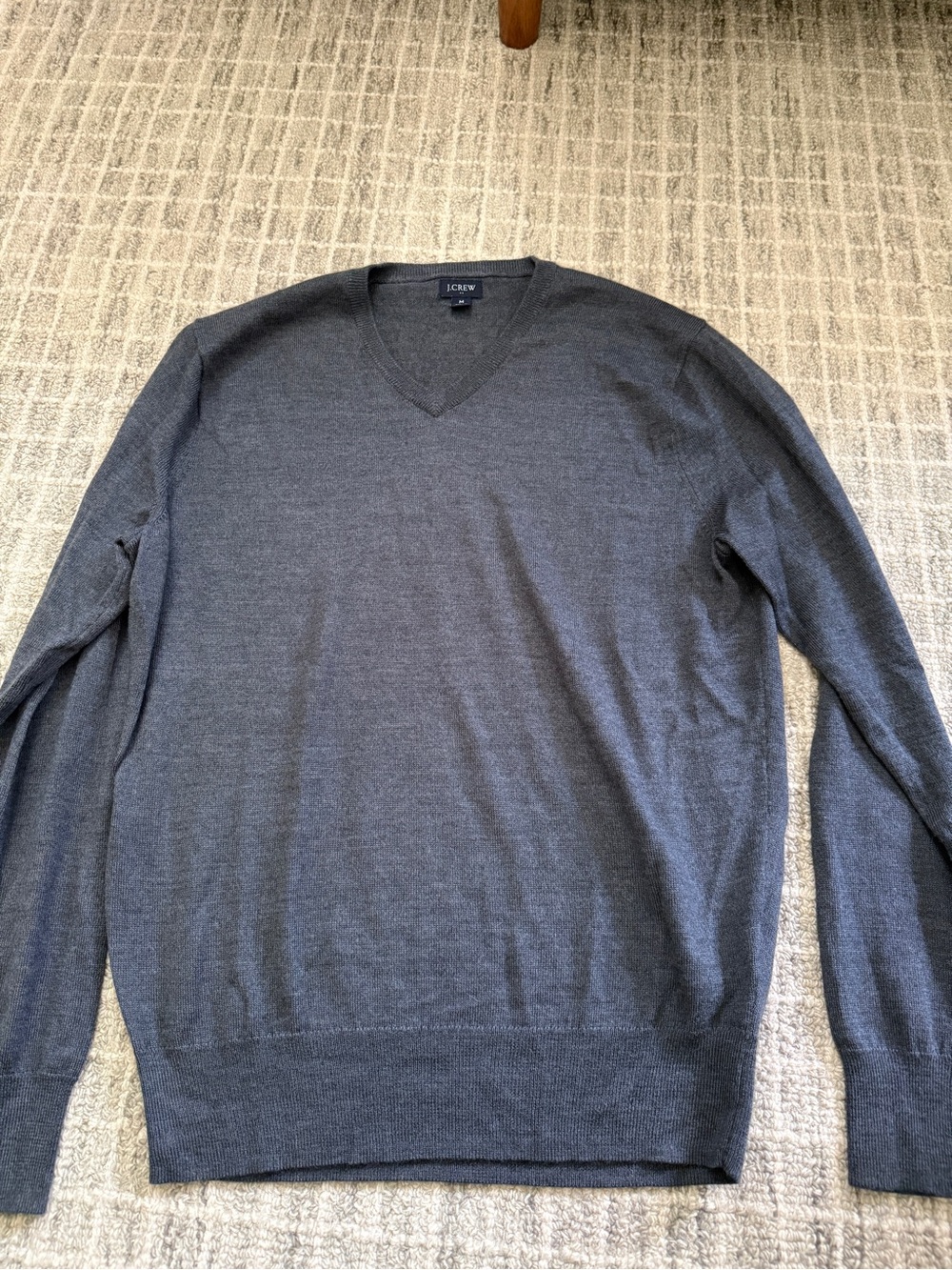 J. Crew Factory Dark Gray V-Neck Sweater NEW size M
